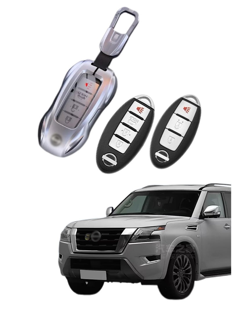 نيسان ملحقات مفتاح السيارة الأكمام ، مناسبة لكمام مفتاح سيارة نيسان ، الراقية ، مقاومة للارتداء ، تحمي مفاتيح سيارتك بشكل أفضل ، مثالية. - Image 1