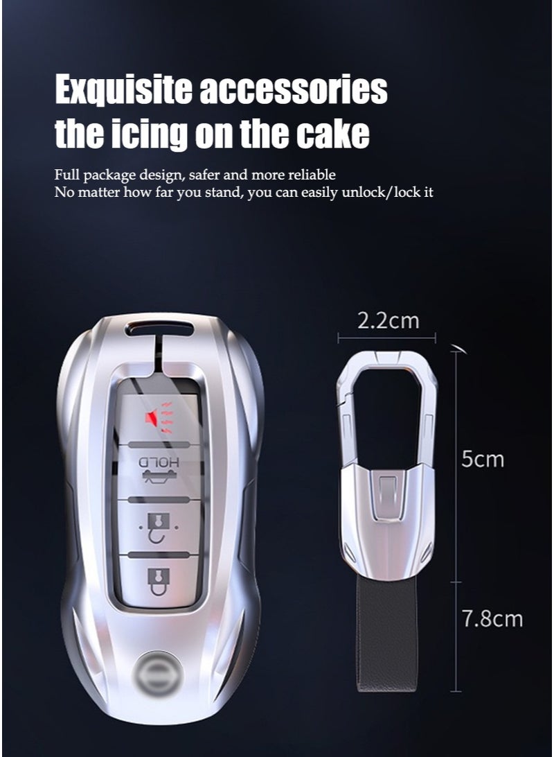 نيسان ملحقات مفتاح السيارة الأكمام ، مناسبة لكمام مفتاح سيارة نيسان ، الراقية ، مقاومة للارتداء ، تحمي مفاتيح سيارتك بشكل أفضل ، مثالية. - Image 4