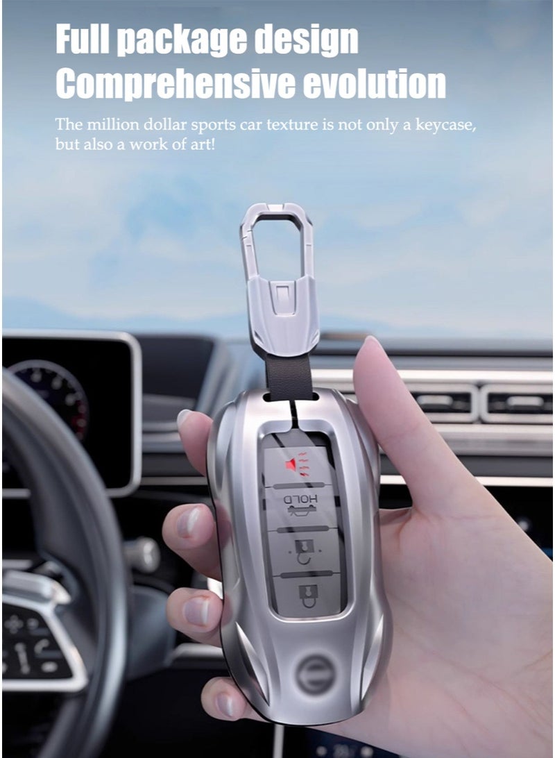 نيسان ملحقات مفتاح السيارة الأكمام ، مناسبة لكمام مفتاح سيارة نيسان ، الراقية ، مقاومة للارتداء ، تحمي مفاتيح سيارتك بشكل أفضل ، مثالية. - Image 3