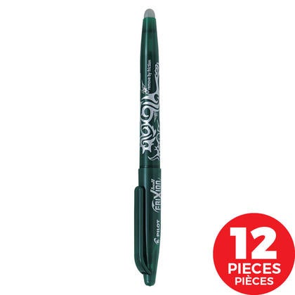 Pilot Frixion Erasable Pen, Green 0.7, 12-Pen Pack