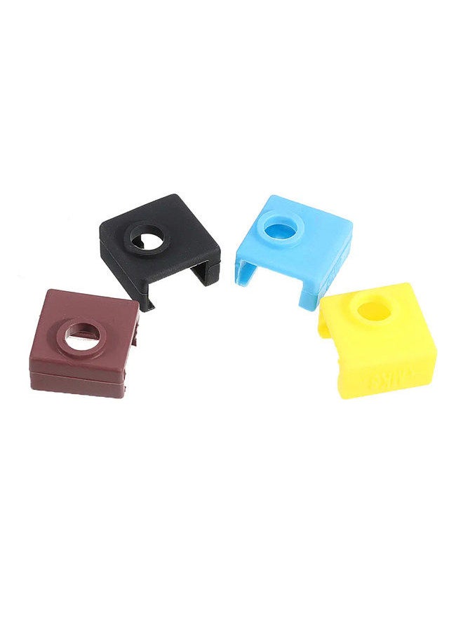 Generic - 3D Printer Heat Block Silicone Cover Case MK8 Hotend Extruder Silicone Insulation Socks Compatible with Creality 3 3 Pro 5 CR-10 10S S4 S5 A8 3D Printer - Image 1
