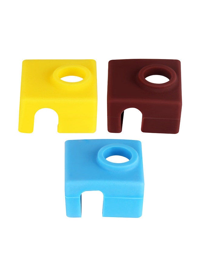 Generic - 3D Printer Heat Block Silicone Cover Case MK8 Hotend Extruder Silicone Insulation Socks Compatible with Creality 3 3 Pro 5 CR-10 10S S4 S5 A8 3D Printer - Image 1