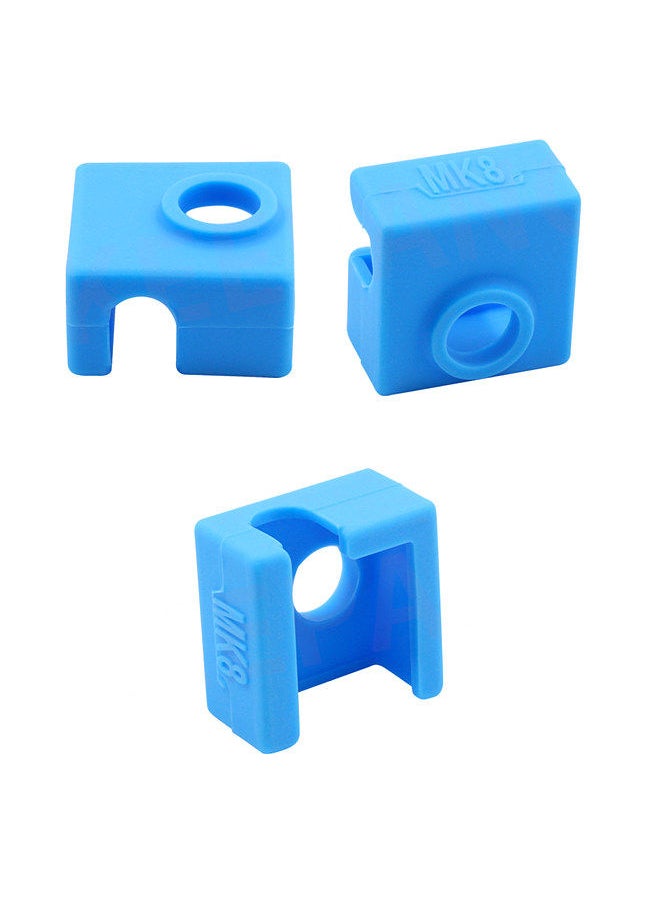 Generic - 3D Printer Heat Block Silicone Cover Case MK8 Hotend Extruder Silicone Insulation Socks Compatible with Creality 3 3 Pro 5 CR-10 10S S4 S5 A8 3D Printer - Image 1