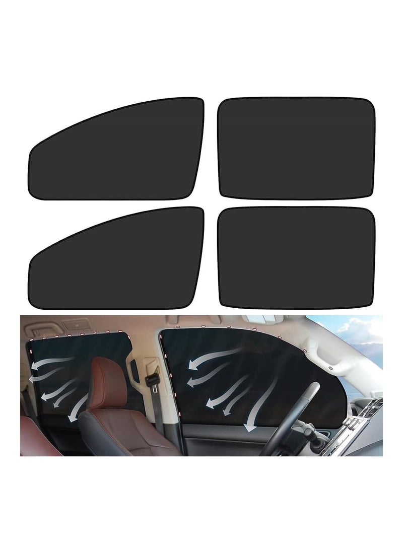 RATSAW Car Side Window Sun Shade Window Sunshades Privacy Curtains Foldable Magnetic Car Side Window Sun Shade And UV Protection Privacy Window Cover 4PCS  - Image 1