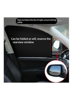 RATSAW Car Side Window Sun Shade Window Sunshades Privacy Curtains Foldable Magnetic Car Side Window Sun Shade And UV Protection Privacy Window Cover 4PCS  - Image 3