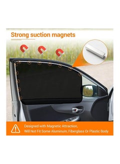 RATSAW Car Side Window Sun Shade Window Sunshades Privacy Curtains Foldable Magnetic Car Side Window Sun Shade And UV Protection Privacy Window Cover 4PCS  - Image 2