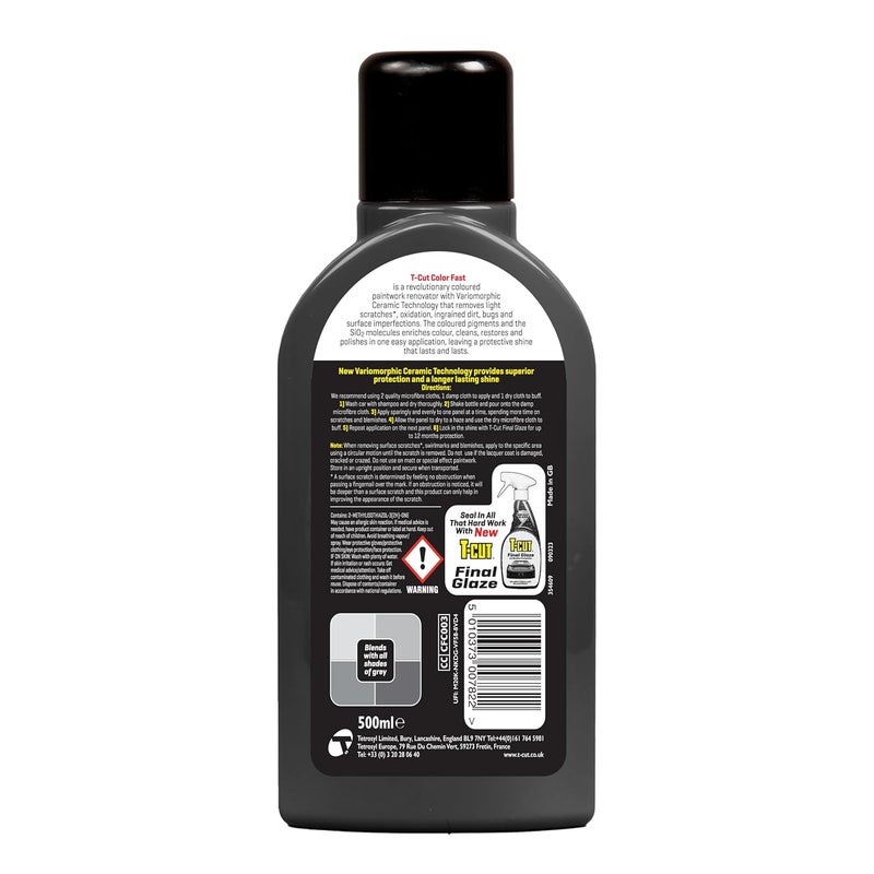 T-Cut Color Fast Grey Scratch Remover Car Polish - 500ml - Image 2
