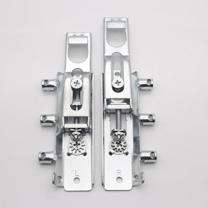 2Pcs Heavy Duty Hidden Cabinet Hangers Adjustable Metal Brackets Left Right Connection Fittings - Image 5