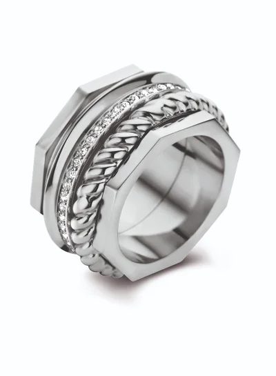 CERRUTI 1881 Emma Stainless Steel Finger Ring For Women