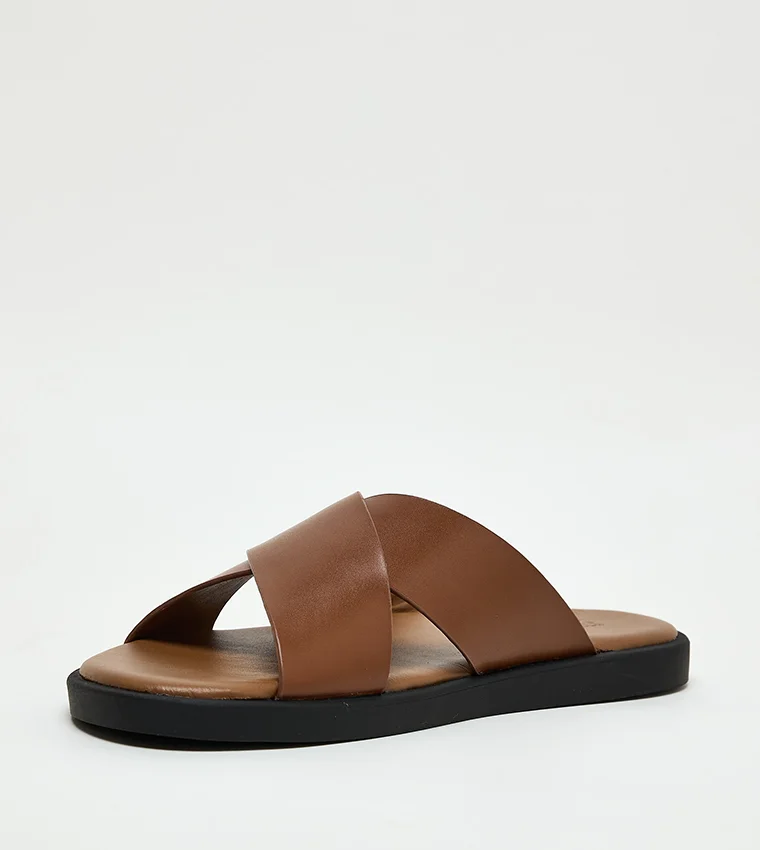 Steve Madden Granuluar Tan Men's Comfort Sandals