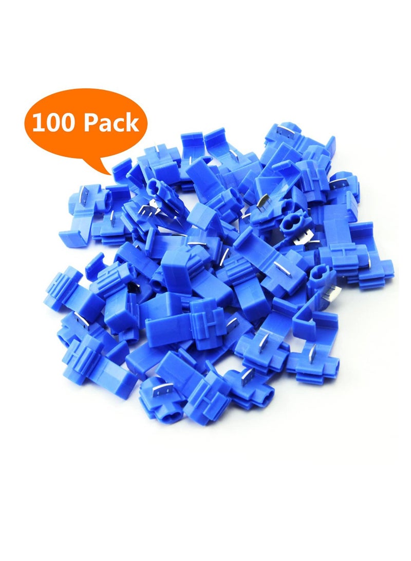 SYOSI Splice Wire Connectors of Solderless Quick and Household Tools Durable, 100 PCS Red 22 Through 18 Gauge,100 PCS Blue 16 Through 14 Gauge,100 PCS Yellow 12 Through 10 Gauge (300 PCS) - Image 4