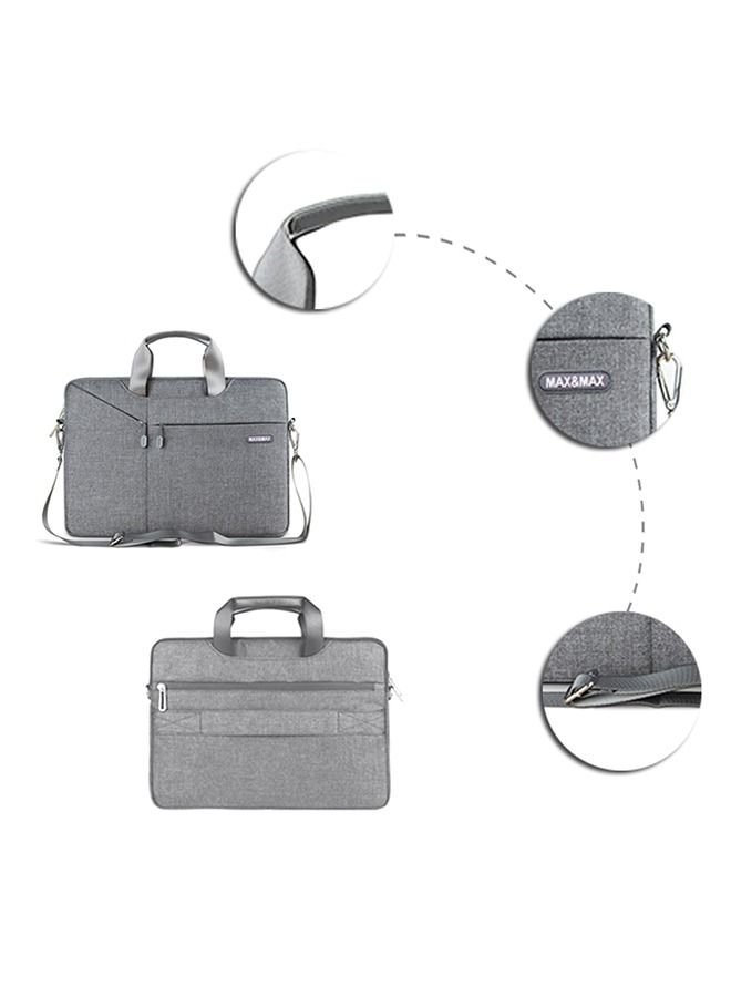 Max & Max Laptop Bag Vegas Series 16-inch – Water-Repellent Fabric, Business & School Casual Bag, Sleek Design for Laptops & Tablets – Grey - Image 2