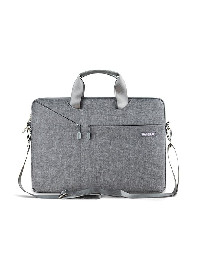 Max & Max Laptop Bag Vegas Series 16-inch – Water-Repellent Fabric, Business & School Casual Bag, Sleek Design for Laptops & Tablets – Grey - Image 1