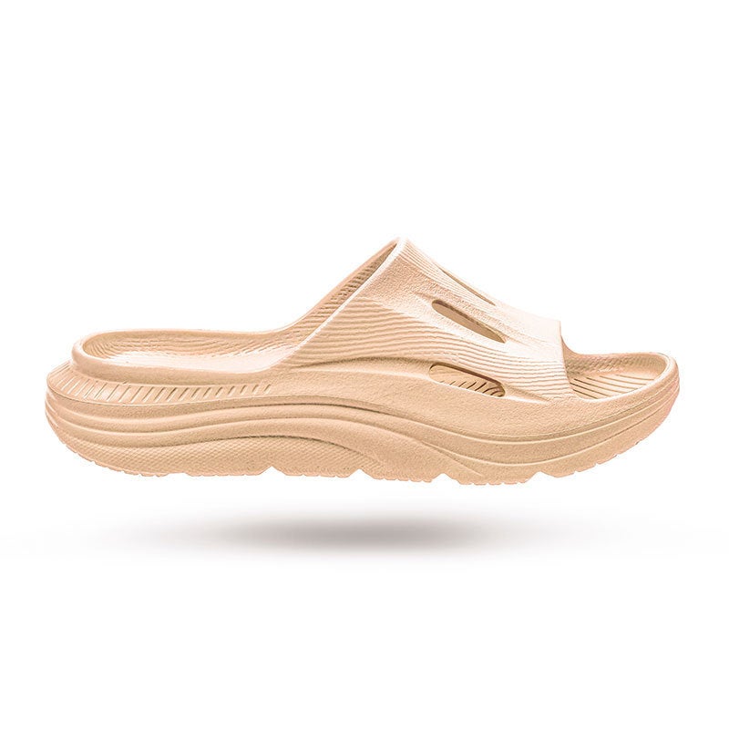 Height-Increasing Slippers: Yellow UK6(39-40) Breathable Quick-Drying Eva Platform Slippers - Subtle Height Boost, Non-Slip Sole Summer Slippers for Indoor Home Bathroom Use - Image 1