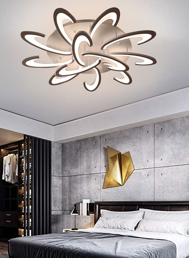 تارجت ثريا بيضاء حديثة من مصابيح السقف المثبتة على السقف للمطبخ وغرفة النوم وغرفة المعيشة وغرفة الطعام - Image 1