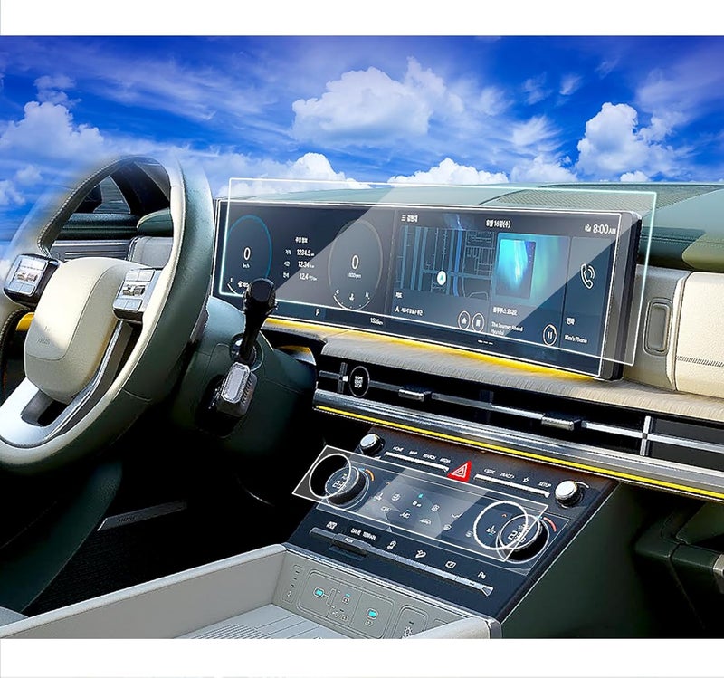 XXCIWP 2024 Hyundai Santa Fe Screen Protector - 12.3 Inch Plastic Touch Screen Protector Film (2 Pieces) - Image 1