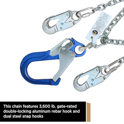 AFP Rebar Positioning Chain Assembly with Swivel Hook (Aluminum) - Image 3