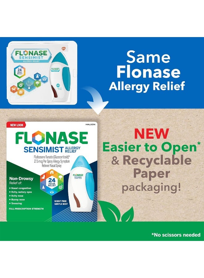 FLONASE Sensimist Allergy Relief Nasal Spray Non Drowsy Allergy Medication, Gentle Mist - 120 Sprays - Image 2
