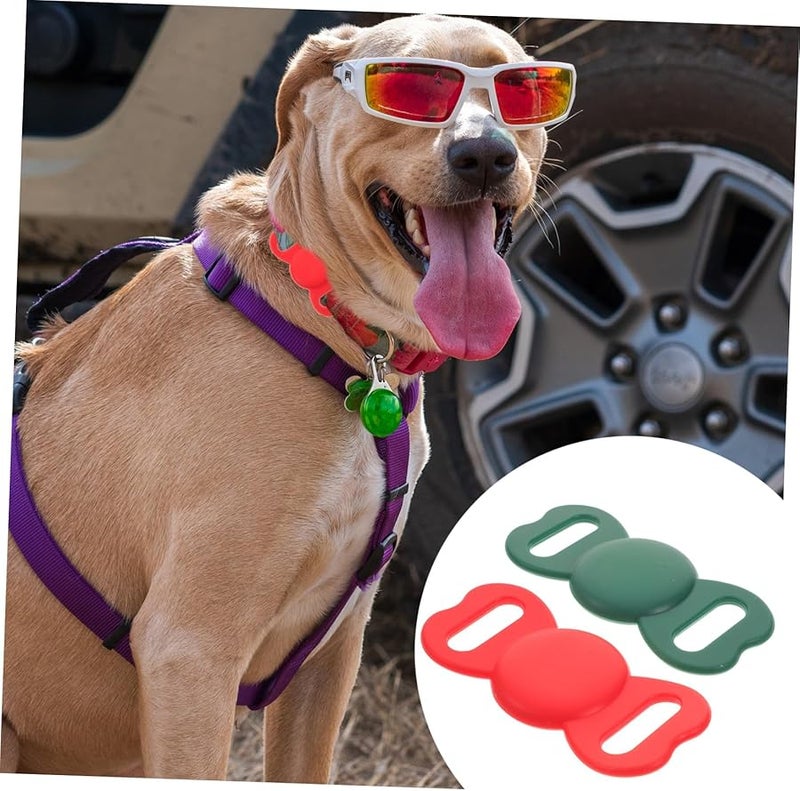 Jogfuny 2 حزمة واقية من السيليكون مقاوم للصدمات غطاء حالة لطوق الكلب تعقب الحيوانات الأليفة سهلة التركيب - Image 4