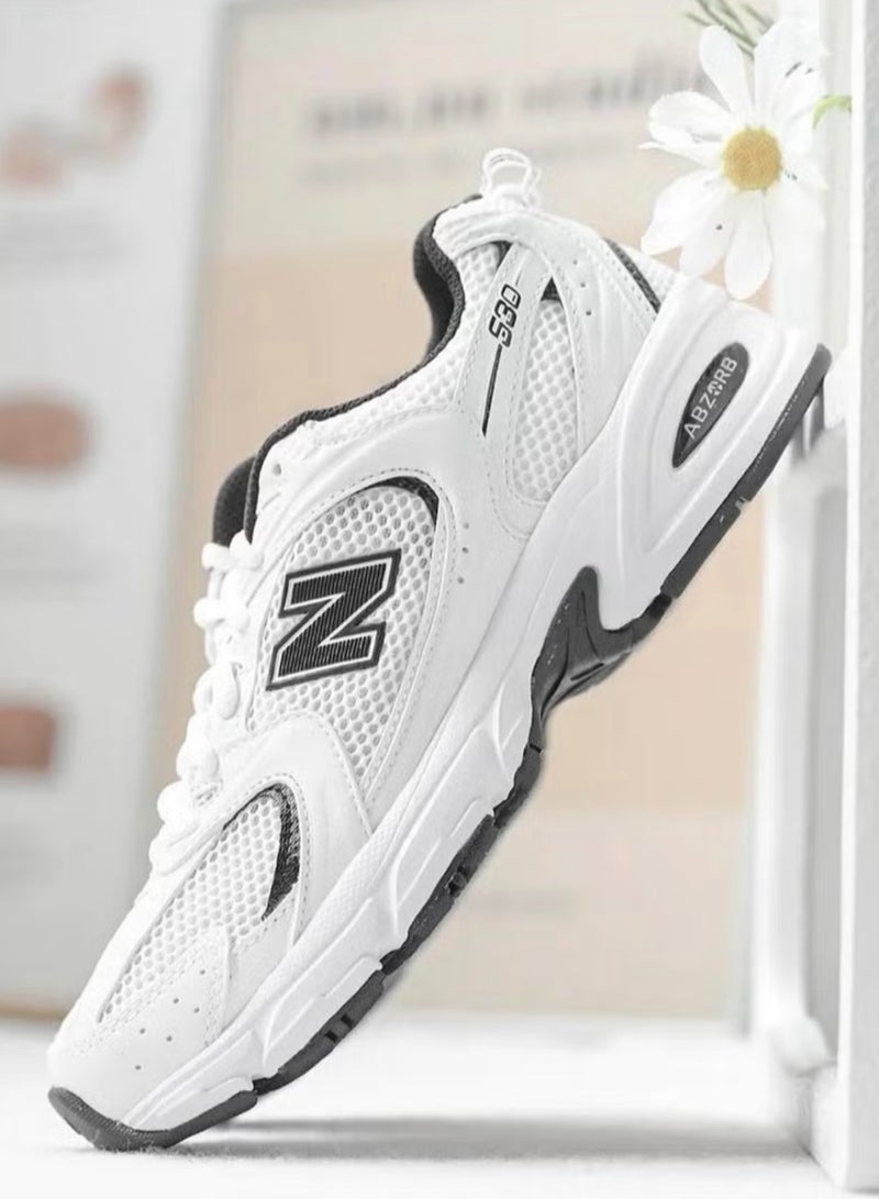 New Balance 530 Casual Sneakers Pure White/Black  - Image 3