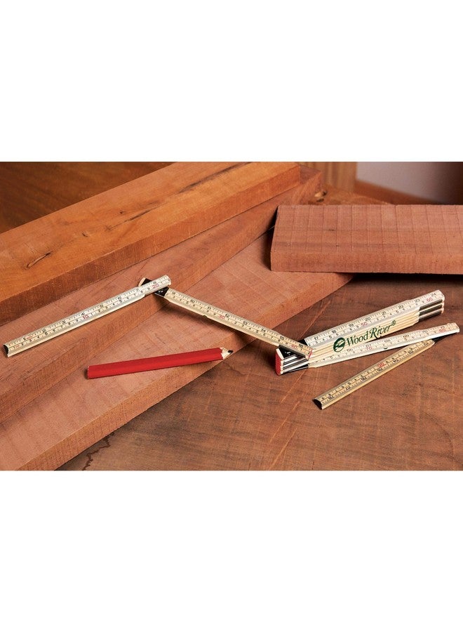 Woodriver Folding Rule Inches and Centimeters 6 Foot Long - Image 4