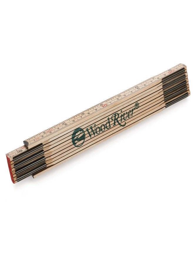 Woodriver Folding Rule Inches and Centimeters 6 Foot Long - Image 2