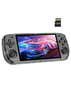 Powkiddy POWKIDDY RGB10 MAX3 Handheld Game Console, 5 Inch IPS Screen Retro Video Game Console Open Source Linux Game Player, Support WiFi & Bluetooth,10000+ Games Portable PSP (Black, 128G)  - Image 1