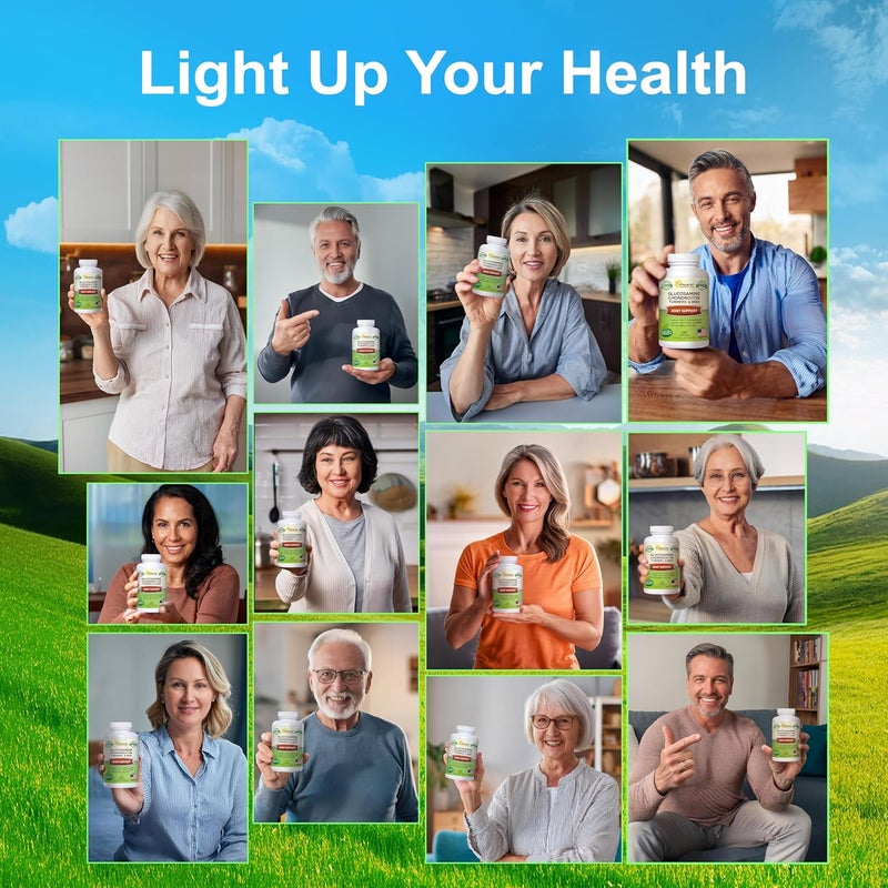 aSquared Nutrition Glucosamine Chondroitin Turmeric MSM Boswellia  120 Capsules  Joint Support Supplement  Joint Support Relief Pills for Health  Natural Supplement for Back Knee  Hands - Image 4