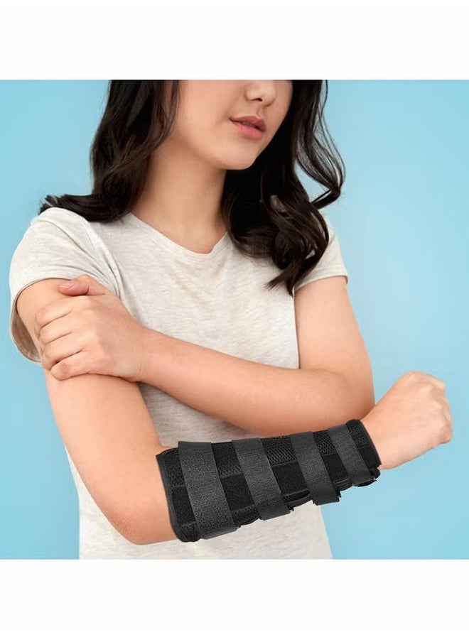 HY - Arm Splint Support Elbow Fracture Immobilizer Protector for Cubital Tunnel Ulnar Nerve Injuries Night Stabilizer Support Sleeve Fixing Brace of Elbow Joint Arm Splint (M) - Image 1