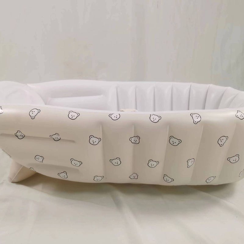 Portable Baby Bath Tub Out Bath Bucket Inflatable Folding Bathtub Large Baby Game Pool Seat - Image 5