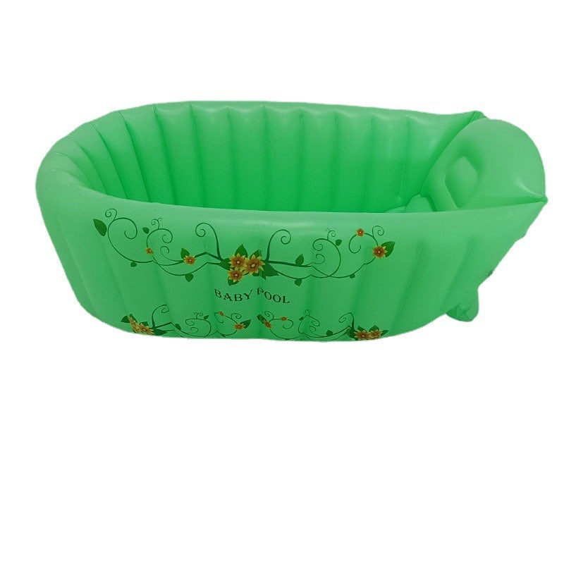 Portable Baby Bath Tub Out Bath Bucket Inflatable Folding Bathtub Large Baby Game Pool Seat - Image 1