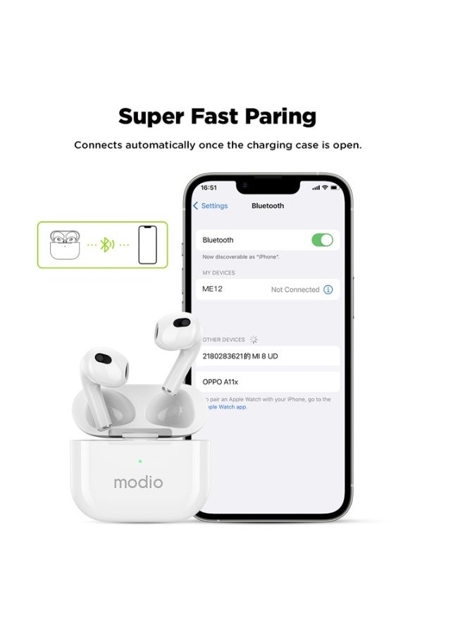 modio ME12 Bluetooth Wireless Earphone for Android and iOS - Image 3