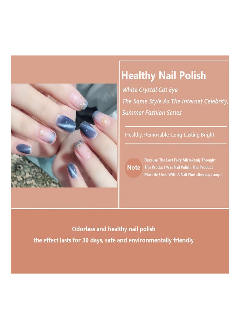 Miss Gooey Nail Polish Set Gel Nail Polish Cat Eye Color Change Glitter with Magnetic Stick Kit Super Shiny Color Long Lasting UV LED Needs Quick Drying Magnetic Art Manicure DIY At Home Soak for Women  - Image 4