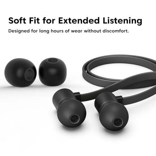Sounce Premium Replacement Ear Pads – 14 Pcs (7 Pairs) Medium Size Replacement Earpads for Earphones & Bluetooth Earphones – Ultra Soft, Durable, Noise Isolating, Sweat, Black - Image 4