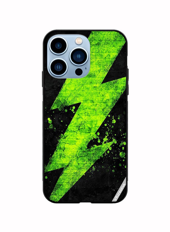 VR CREATIVE Protective Case Cover For Apple iPhone 13 Pro Green Electricity Design Multicolour - Image 1