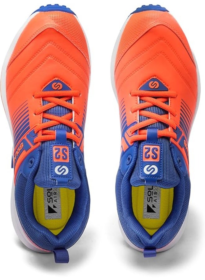 SOLM8 S2 Cricket Shoes Men Boys Junior Players - Advanced Grip Rubber Spikes for Turf/Grass, Ultralight Cushioning in Bright Colors (2025 Edition) - Image 4