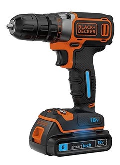 Ker Drill Driver 18V Lithium Ion Smart Tech With 400Ma Charger And Kitbox Bdcdc18Kst Gb Multi Color