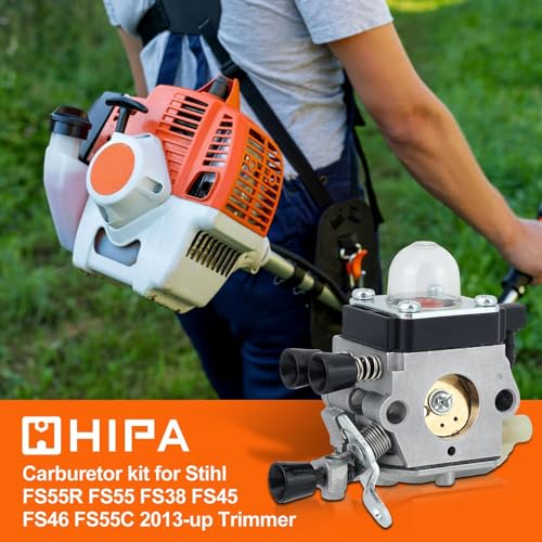 Hipa FS38 Carburetor After 2013-2015 Year for STIHL WeedEater FS 38 FS 55R FS45 FS46 FS55 FS55C FS55R Brushcutters String Trimmer Replace C1Q-S282 4140 120 0623 - Image 2