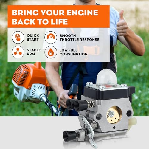 Hipa FS38 Carburetor After 2013-2015 Year for STIHL WeedEater FS 38 FS 55R FS45 FS46 FS55 FS55C FS55R Brushcutters String Trimmer Replace C1Q-S282 4140 120 0623 - Image 4