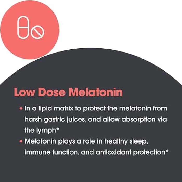 Allergy Research Group Slow Motion Melatonin - Sleep Aid, Low Dose, Lipid Matrix, 1mg Supplement, Pure, Hypoallergenic, Scored Tablets - 60 Count - Image 5
