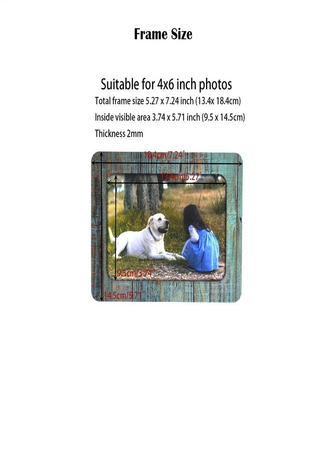 LAGIPA 4x6 Magnetic Picture Frame for Refrigerator/Home/Office/Wall, Magnetic Photo Display Frame, Fridge Magnets, Retro Style Magnet Board Decor, Magnet & Self-adhesive 2 Stick Way(5Pack) - Image 3