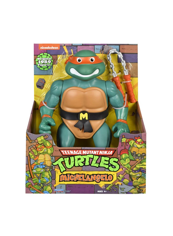 Playmates Teenage Mutant Ninja Turtles- Original Classic Michelangelo Giant Figure - Image 3
