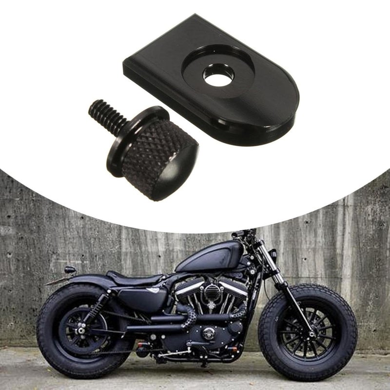 Black CNC Motorcycle Seat Quick Release Screw Bolt Replacement Modification Part - Image 4