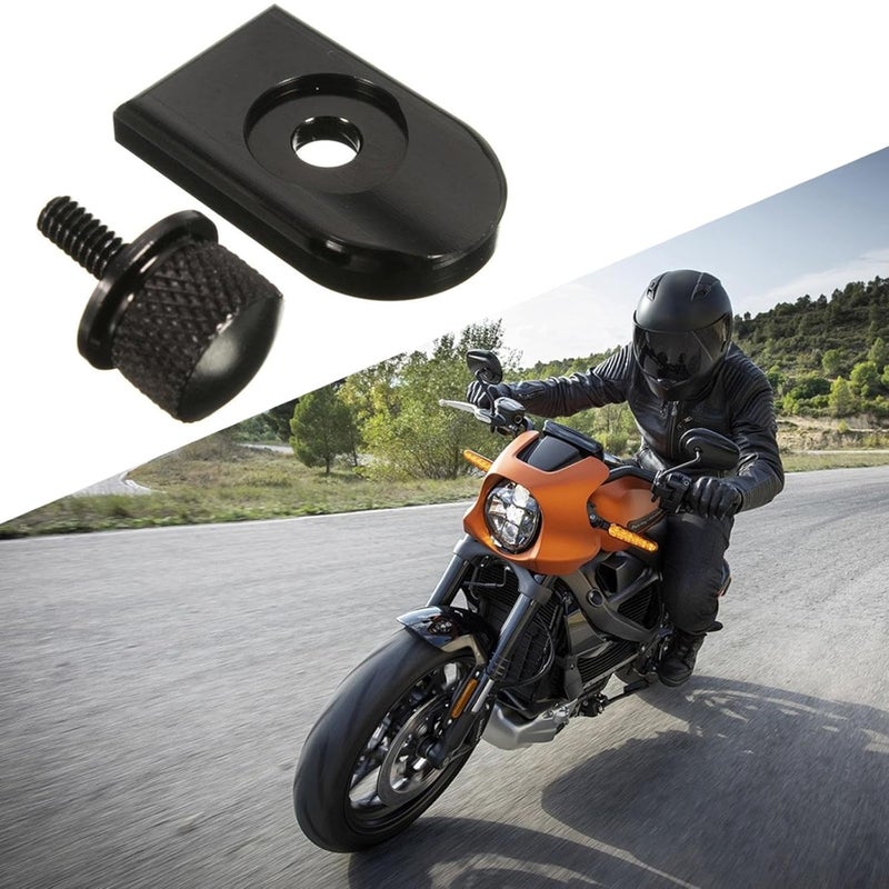 Black CNC Motorcycle Seat Quick Release Screw Bolt Replacement Modification Part - Image 5