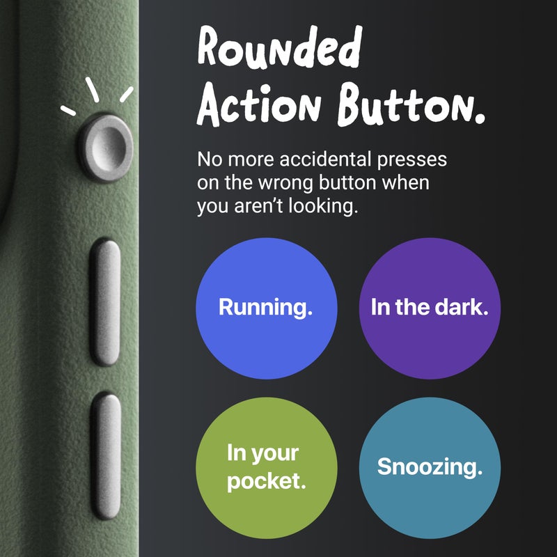 TineeOwl حافظة TineeOwl لجهاز iPhone 17 Pro Max - متوافقة مع MagSafe، أزرار من الألمنيوم، تحكم في الكاميرا وزر عمل دائري، TPU رقيق ذو ملمس، تصميم بسيط - سلسلة DuneX - Image 2