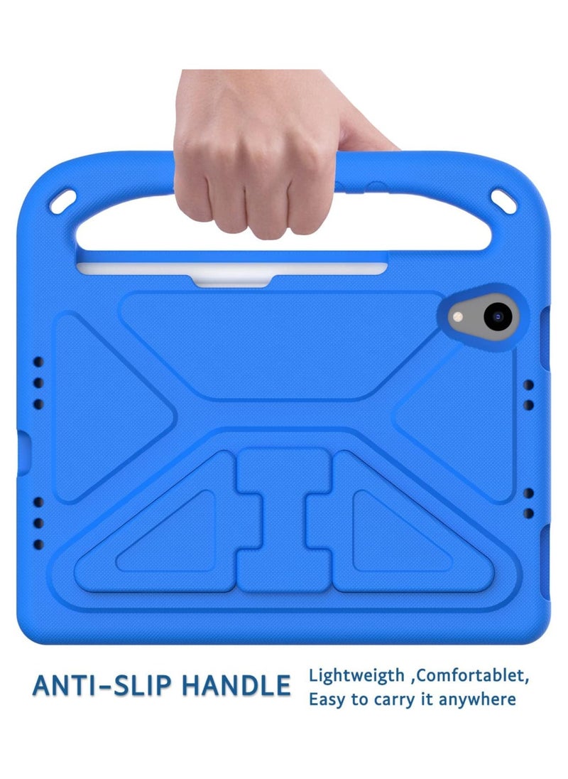 VKL - Cover Case Compatible with iPad mini 6 Case 8.3 Inch, Kids Case for iPad mini 6th Generation, EVA Foam Protective Shockproof Handle Cover Stand Case for iPad Mini 6 8.3" 2021 (Blue) - Image 1