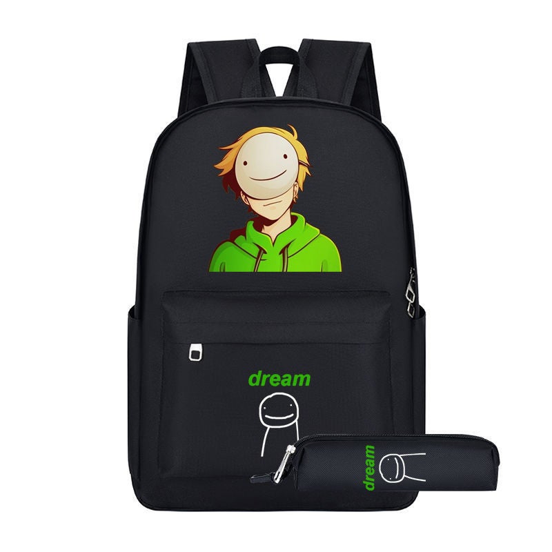 Dream schoolbag large capacity male and female junior high school primary school students my world around the third to sixth grade backpack D-two-piece set