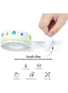 GTC GTC Multicolor Self-Adhesive Caulk Strip Tape for Kitchen Sink, Bathroom Corners Stylish, Waterproof Decor Tape 1m (KT-758) (1)  - Image 2