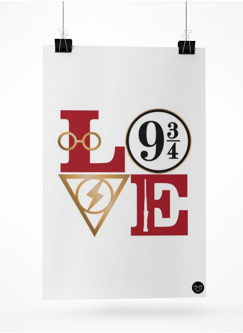 Reeman Design Poster with Harry Potter symbols design 