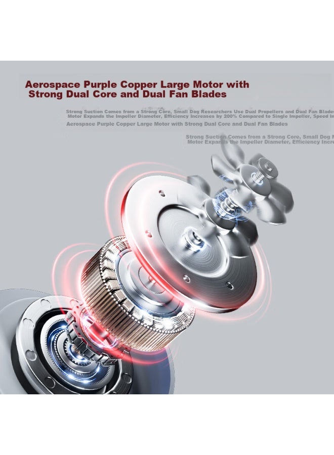 Puppy Vacuum Cleaner Household Industrial High Suction High Power Vacuum Cleaner Renovation Grout Cleaning Vehicle Home Commercial Hotel Multi-function - Image 3
